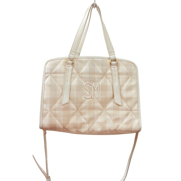 Handbags - Steve Madden Elegant Cream Quilted Tote Bag